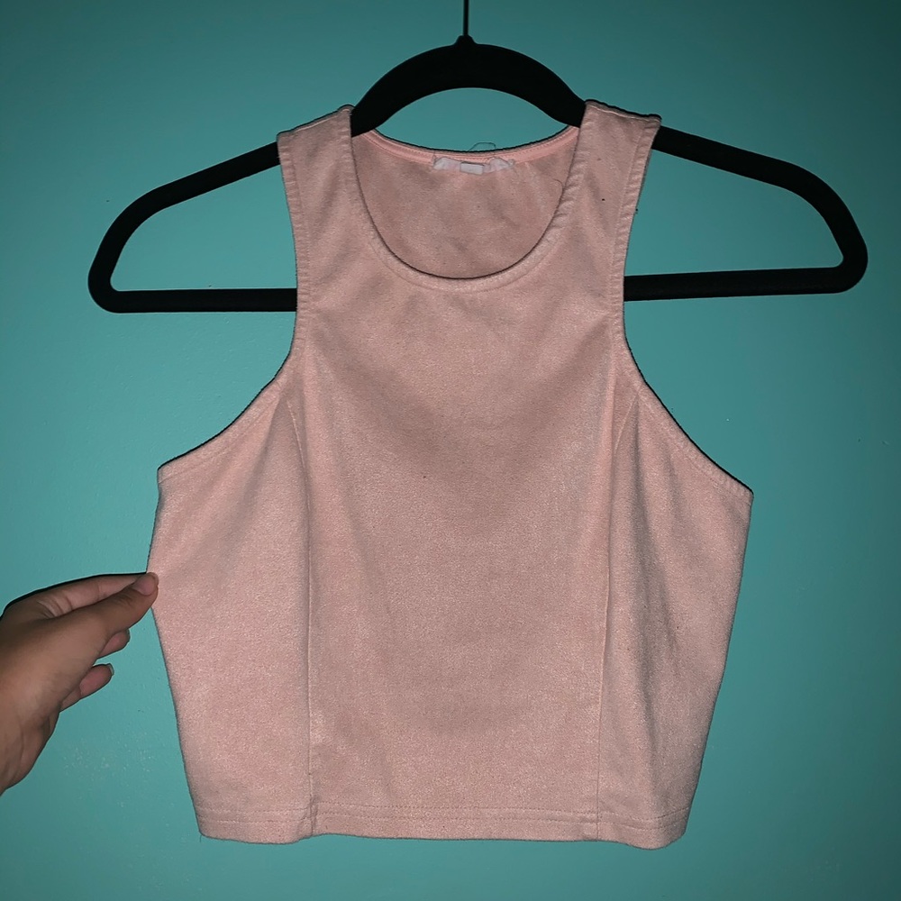 Cropped halter top